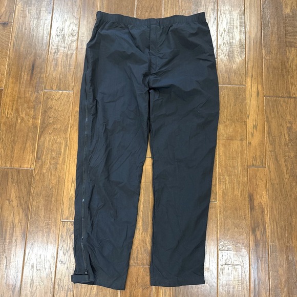 L.L. Bean Other - LL Bean Nylon Full Zip Leg Rain Pants Mens Black Vintage USA Hiking Gorp XXL Reg